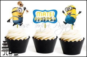 Set Toppers Personalizate Contur MINIONS Nr. 2